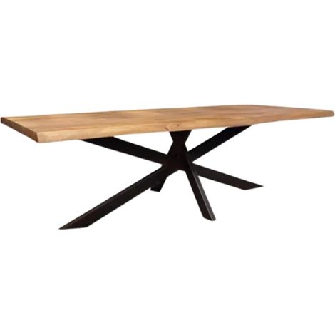 Table à manger 200 x 100 cm manguier massif Ruv (1/5)