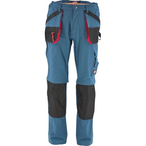 Pantalone da lavoro awtools gambe staccabili colore teal