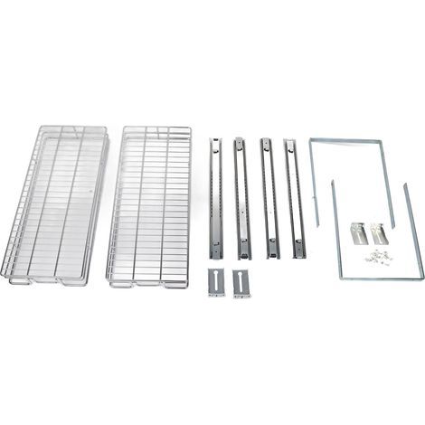 Organisateur de tiroir d'armoire coulissant individuel, boucle de connexion à 2 niveaux, étagère de rangement extractible 11x21 pouces