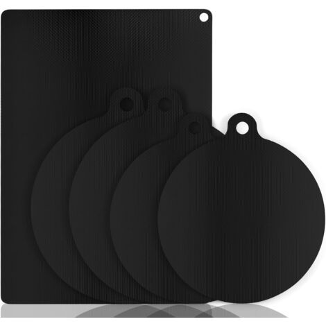 Lot de 5 tapis de protection pour induction, 0,7 mm, plaque à induction, revêtement à induction, résistant à la chaleur jusqu'à 300 °C, couvercle à induction (1/5)