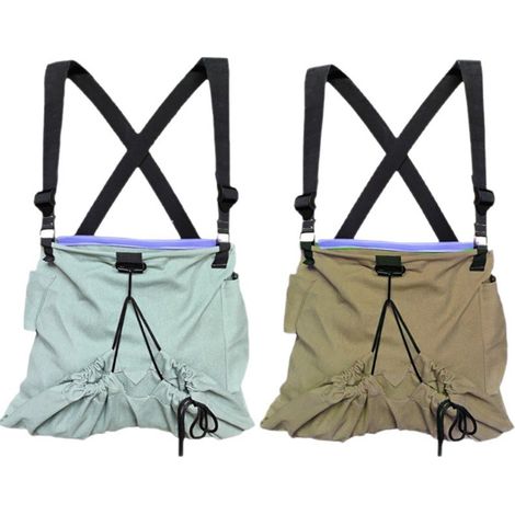 (2x Grand sac de cueillette de fruits tablier de jardin tablier de cueillette de cueillette de jardin pour aides agricoles (1/5)