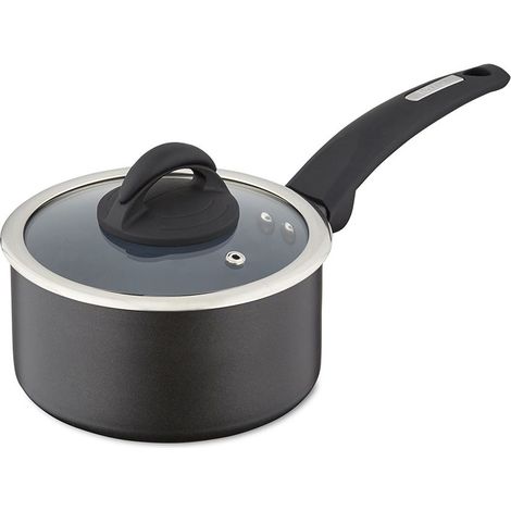 Tower T80356 Cerasure 16 cm Saucepan with Non-Stick Coating, Suitable for all Hob Types, Graphite (1/5)