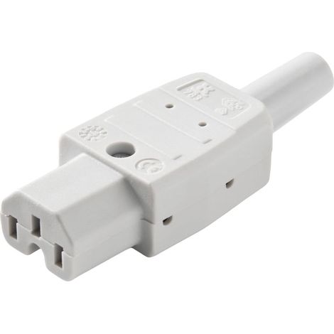 Kaiser 783/gr Connettore di alimentazione 783 Presa dritta Tot poli: 2 + PE 10 A Grigio 1 pz. (1/2)