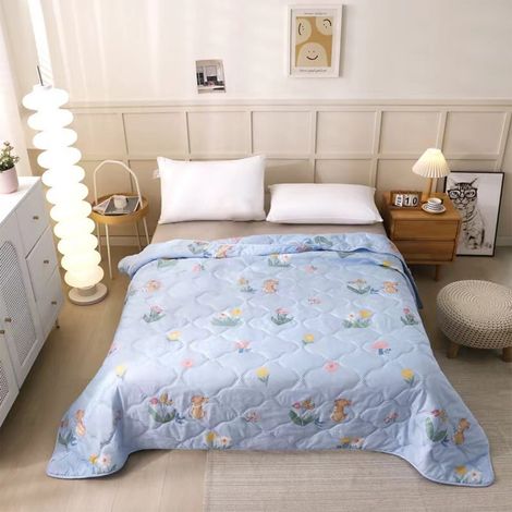 Couverture Légère - 180 x 200 cm - En Polyester - Pour Lit Simple - Usage Toutes Saisons - 1 Pièce (1/5)