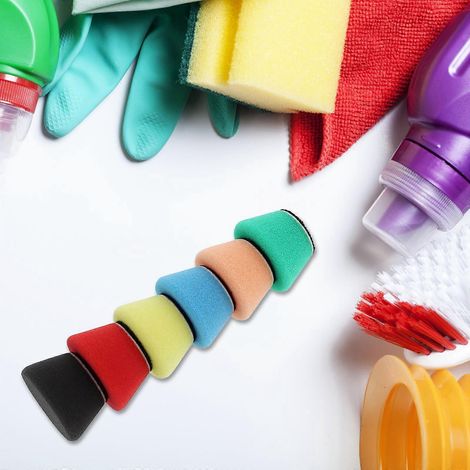 Lot de 6 éponges applicatrices en mousse, brosse de nettoyage auto ultra douce (1/4)