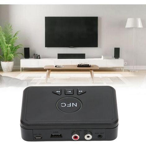 Récepteur Bluetooth 5.0 NFC pour Enceintes Voiture Maison, Connexion Stable avec Capteur NFC (1/5)
