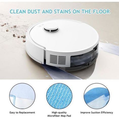 Accessoires pour aspirateur robot - - Kit compatible Ultenic D10/T10 Lite, Proscenic Q8, Dreame E10/E20 (1/5)
