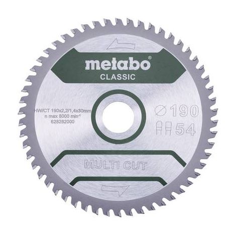 Hoja de sierra circular Metabo multi cut classic 165 mm 42 dientes