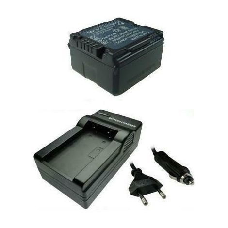 ANGEBOT IM SET: Trade-Shop Kamera Li-Ion Akku 1500mAh + Ladegerät mit Kfz Adapter für Panasonic VDR-D210 VDR-D220 VDR-D230 VDR-D250 VDR-D300 VDR-D310 VDR-D400 VDR-D-50 VDR-D-160 VDR-D-210 VDR-D-220