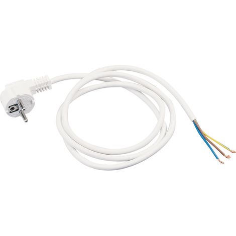 Cordon 16A 2P+T 3G1-blanc-1,5m L'EBENOID 037101