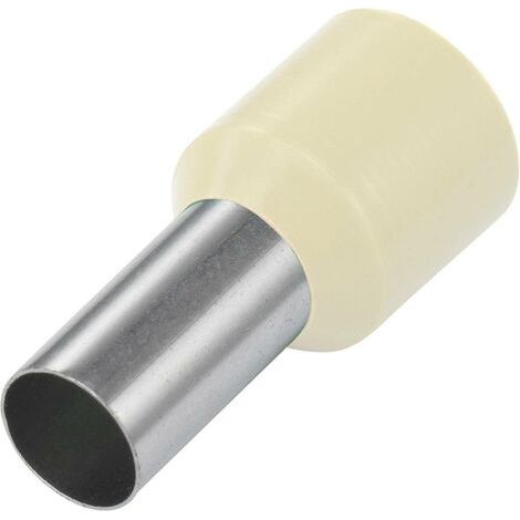 Vogt Verbindungstechnik 460812 Aderendhülse 10 mm² Teilisoliert Elfenbein 100 St. (1/4)