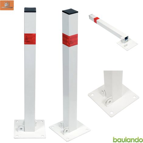 Parkplatzsperre / Absperrprofsten H=60cm, 50x50mm für Vorhängeschloß