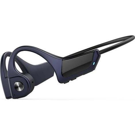 Casque à conduction osseuse Bluetooth, casque sport sans fil, stéréo à oreille ouverte et légère (1/3)