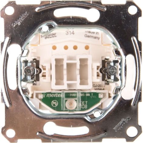 Interrupteur simple Merten 10A 250V IP20 avec témoin lumineux MTN3131-0000