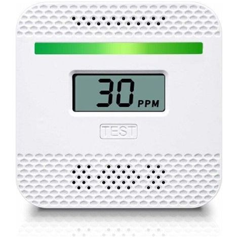 Détecteur de monoxyde de carbone, détecteur de monoxyde de carbone portable avec affichage numérique LCD pour voyage à la maison, alarme de monoxyde de carbone homologuée UL avec capteur électrochimiq
