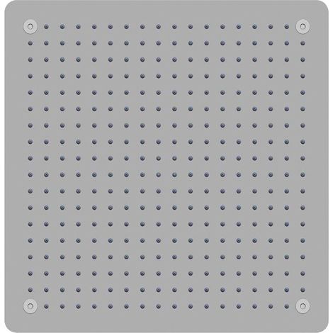 Soffione doccia a soffitto installazione da incasso acciaio inox quadro (1/4)