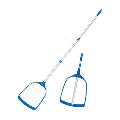 RETINO PIATTO PISCINA + ASTA 58635 BESTWAY  TELESCOPICO CM 163