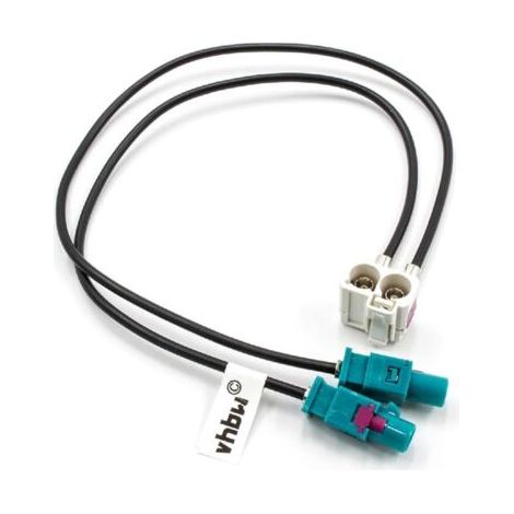 Adaptateur d'antenne Compatible avec Audi/VW RCD 310, RCD310, RCD500 autoradio Automobile - Câble convertisseur, 25 cm (1/5)