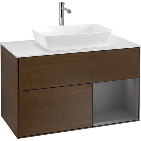 Villeroy & Boch F781GKGN Meuble sous-lavabo Finion F78 (1/2)