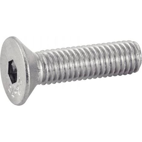 200 Vis à Métaux Tête Fraisée Six Pans Creux 5 x 70 mm - ISO 10642 - DIN 7991 - Inox A4 - D-Work