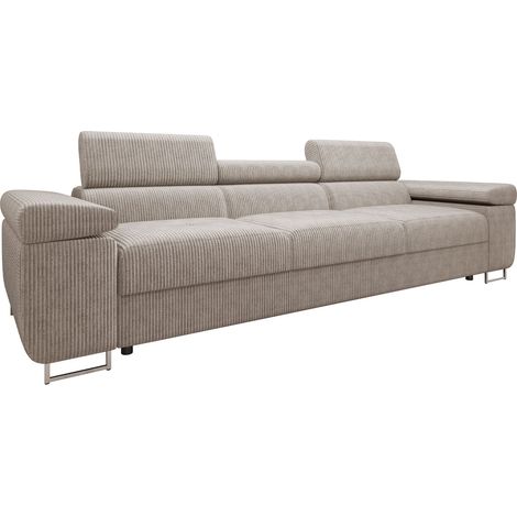 Sofá Comfivo Vinetum III, Poso 03, 263x102x70cm, Tapiz, Patas: Plástico, Metal