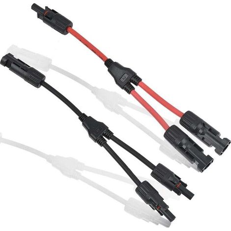 Paar professionelle Solarkabelverbinder, MFF/FMM Y-Verbinder für Photovoltaik-Anlagen - Crezuo