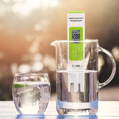 Medidor de salinidad digital para agua salada C 100 5 en 1: medición de salinidad (1/4)