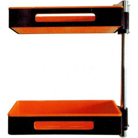 Organizer a due mensole rotanti cucina e bagno mensole girevole 180 gradi