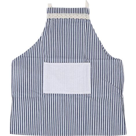 Tablier de cuisine sans manches en tissu avec poches réglable résistant aux taches pour adulte (1/5)