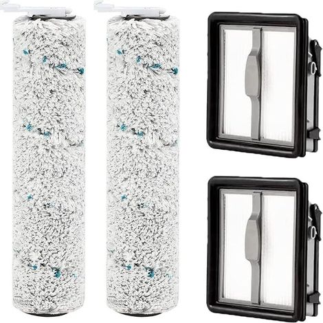 Accessories for Bissell CrossWave X7 Pet Pro 2955N, 3479N Multi-Surface All in One vacuum cleaner: 2 replacement filters and 2 multi-surface brush rolls (1/5)