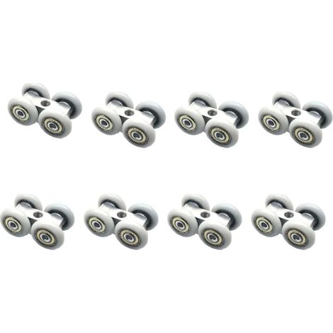 8 Stück Schiebetürrollen, Schiebetürrollen, kugelgelagerte Schiebetürrollen, geeignet (1/4)