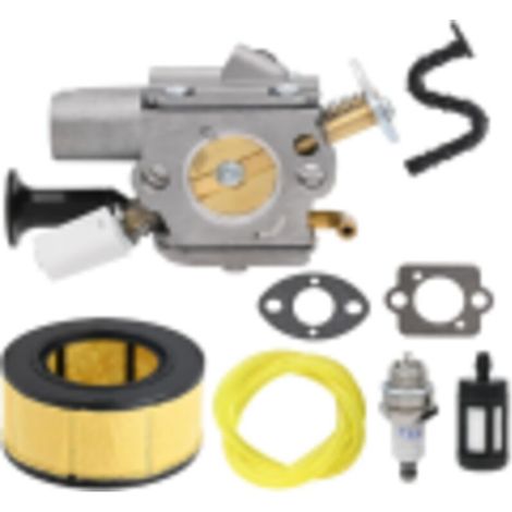 Carburador para motosierra MS271, MS291, MS261, MS271C, MS291C y MS261C (pieza C1Q-S252). Incluye kit de puesta a punto, juntas, bujía, filtro de aire y manguera. (1/4)