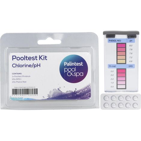 CHEM3831 POOLTESTER MESSUNG VON pH-WERTEN UND Cl-WERTEN Aktiver Sauerstoff IM POOL