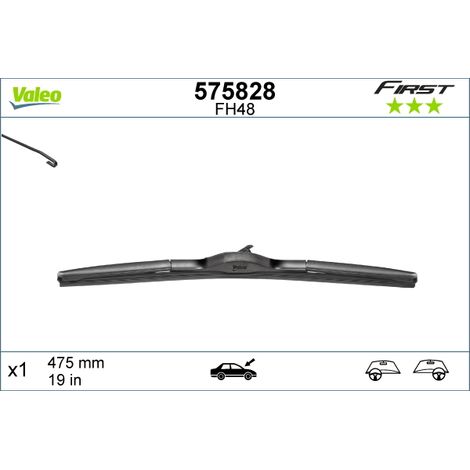 Balai d'essuie-glace Valeo 575828 HONDA 288901FC1A 288901FG0A 288901FG2A (1/4)
