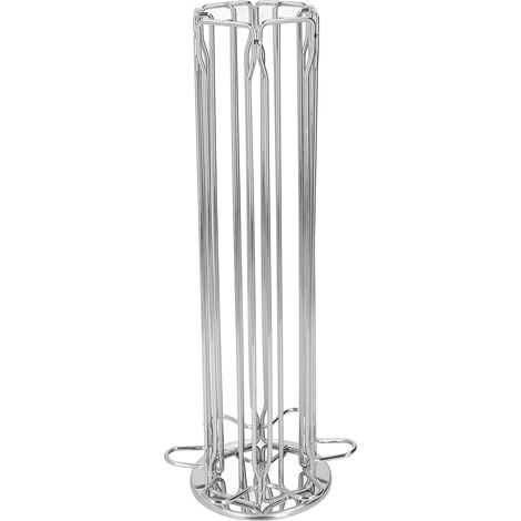 Porte-dosettes de café rotatif argenté, support à capsules tournant, organisateur de tasses pour machine à café (1/5)