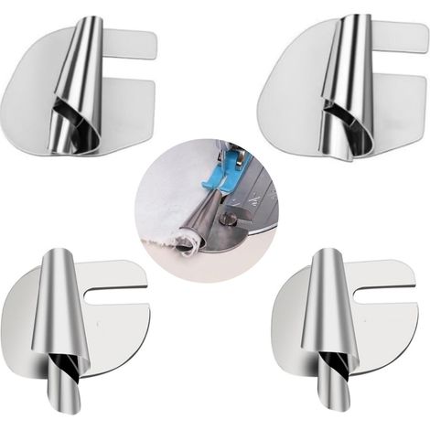 CCYKXA Rollsaum-Nähfuß, 4-teiliges Set (7–10 mm), Nähmaschinen-Zubehör