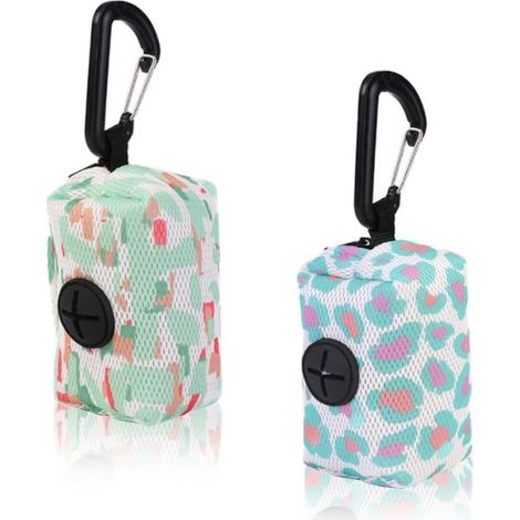 2 Pièces Distributeur sac a crottes chien, Sac chien crotte, Porte Sac Dejection Canine avec Mousqueton, Supports de Sac pour Chien, Porte-Sac à Crottes Convient pour la promenade du chien (1/4)