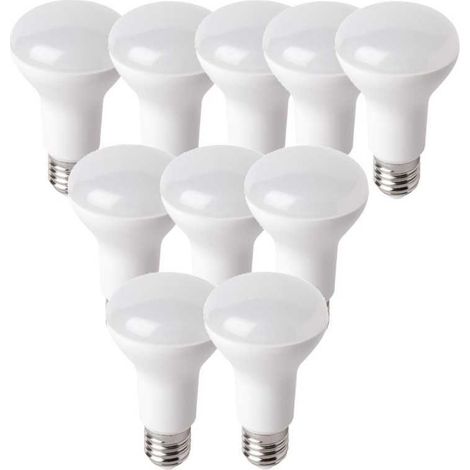 10 Ampoules LED Réflecteur R63 E27 8W Blanc Neutre