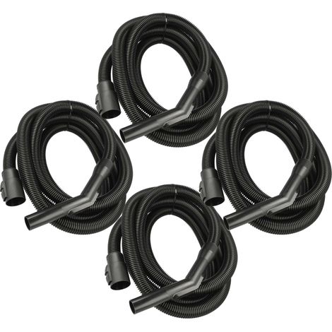 vhbw 4x tubo di ricambio flessibile compatibile con Kärcher WD 3 Premium, S V-17/4/20, P Extension Kit, V-17/4/20 aspirapolvere - 5 m, impugnatura