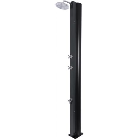 Douche de piscine solaire grise avec rince pieds 40L (1/5)