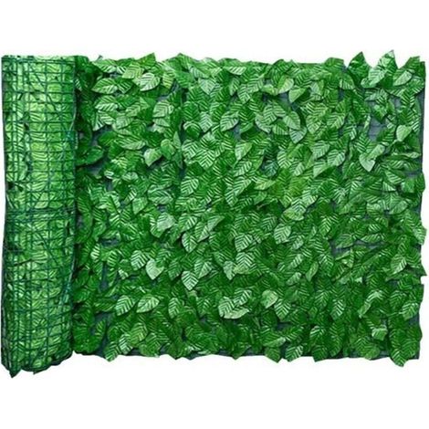 Bardusch - Feuille clôture Panneaux artificielle feuille écran de couverture Rouleau mur Aménagement paysager Balcon 0.5x3M (1/4)