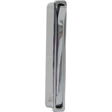 Porte cintres escamotable - Décor : Nickel - Encastrement : 90 x 13 x 11 mm - Finition : Satiné poli - Hauteur : 93 mm - Nombre de cran : 1 - Profondeur dépliée : 75 mm - SIRO (1/5)