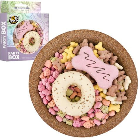 Coffret de friandises Lolo Pets pour fête d'anniversaire, pour chiens de petite et moyenne taille, 400 g