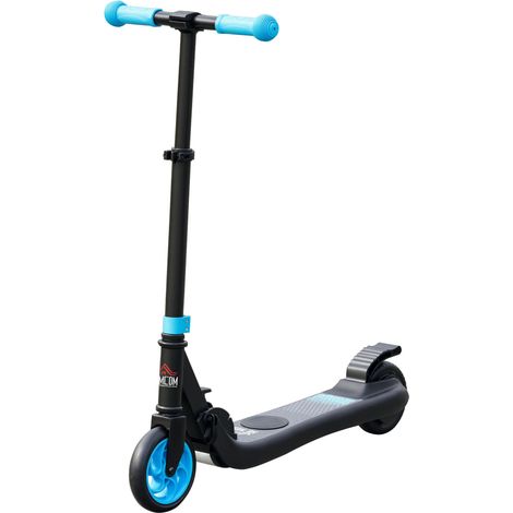 Trottinette électrique pliable pour enfants de 6 ans et plus, hauteur réglable, 71 x 36,5 x 75-80 cm, noir et bleu (1/5)