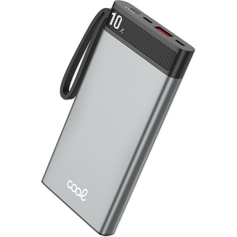 Bateria Externa Universal Power Bank 10.000 mAh (2 x usb / 2A) COOL Waves Gris