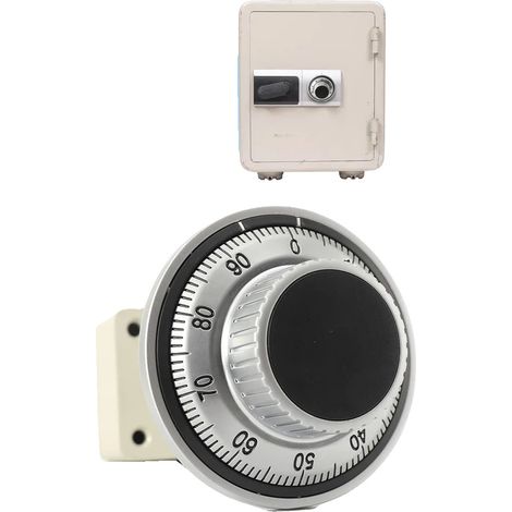 Lucchetto a combinazione meccanica, quadrante da 95 mm, finitura cromo satinato, corsa del catenaccio di 8,7 mm, montaggio in 4 posizioni, compatibile con casseforti LG LaGard e S&G. (1/5)