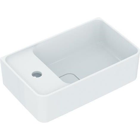 Lave-mains STRADA II plage de robinetterie gauche 450 x 270 x 170 mm blanc IDEAL STANDARD