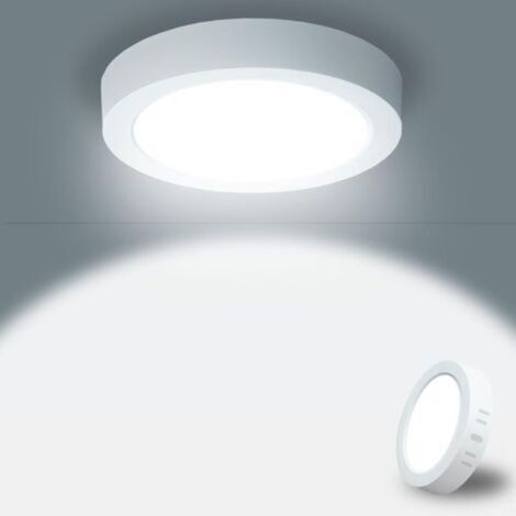 15-W-LED-Deckenleuchte (1800 lm), moderne runde Deckenleuchte, 3000 K Kaltweiß, inklusive Treiber. Schutzart IP44, Abstrahlwinkel 120°, geeignet für Badezimmer, Schlafzimmer, Wohnzimmer, Küche, Flur, (1/5)
