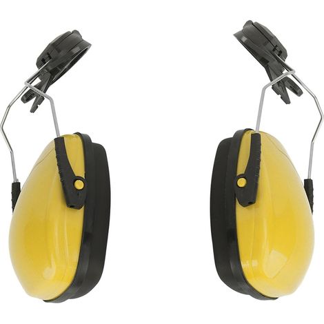 Casque Anti Bruit pour Casque-Forestier, Facile À Installer, Anti-Bruit, Casque Antibruit pour la Construction Navale (YELLOW) (1/5)
