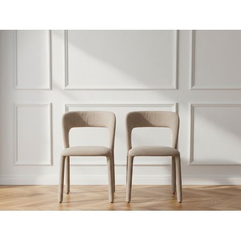 BOBOCHIC - Chaise PIA tissu   Beige